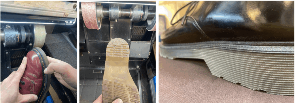 ドクターマーチンのコバのディテール再現画像