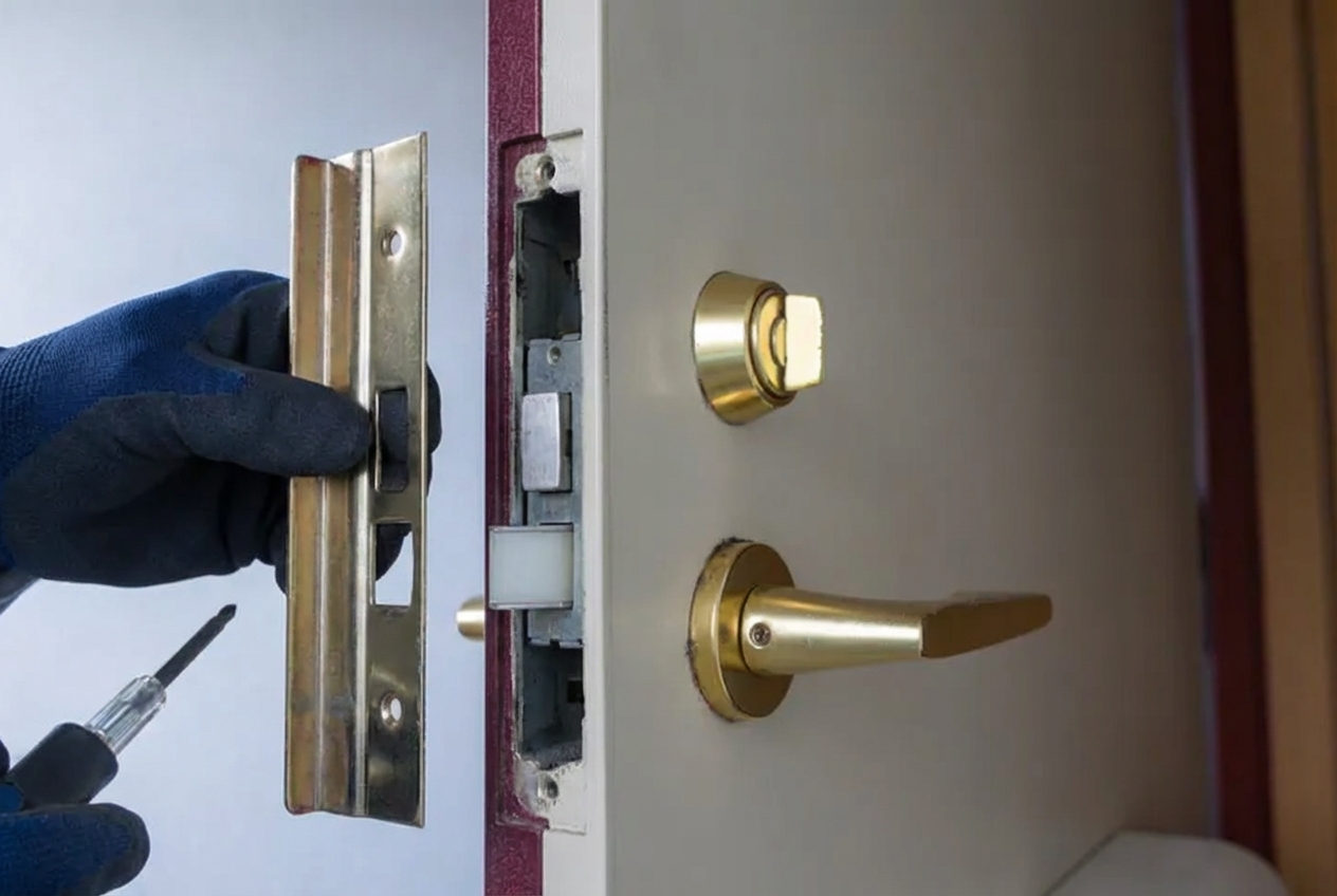 玄関ドアの錠前・シリンダー交換。合カギ紛失時の防犯対策。